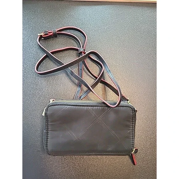 Vera Bradley On The Square Wristlet 2.0 Rosewood Black Floral 3-in-1 Crossbody - Picture 3 of 11